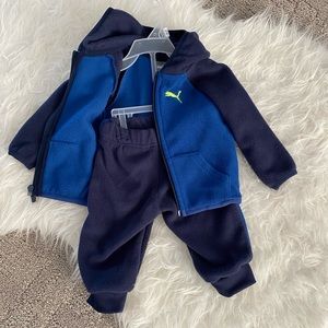 Puma Boys Fleece Track Suit Set